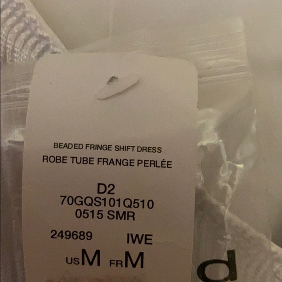 NWT Bebe white dress with fringes size: M - Picture 6 of 9